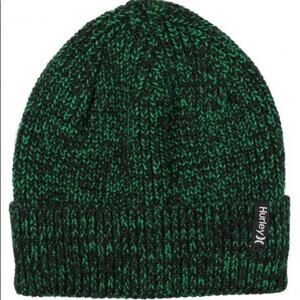 Hurley Max Green Black Cuff Beanie